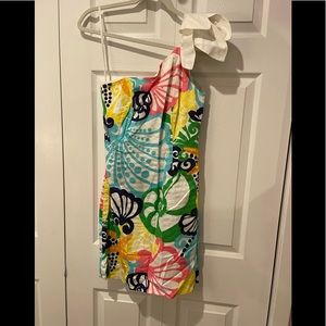 New Worn Lilly Pulitzer - One Shoulder Dress